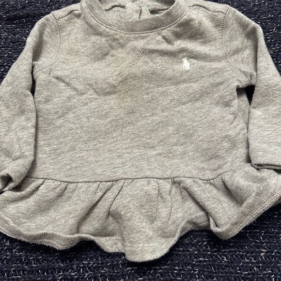 Ralph Lauren Other - Ralph Lauren Gray Peplum Sweater for Kids